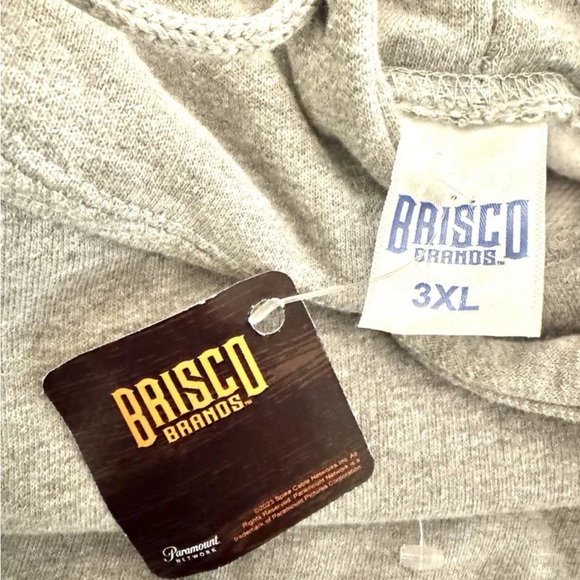 Yelllowstone Montana NWT Brisco Bucking Bronco Big&Tall 3X Gray Soft Hoodie - Picture 5 of 14